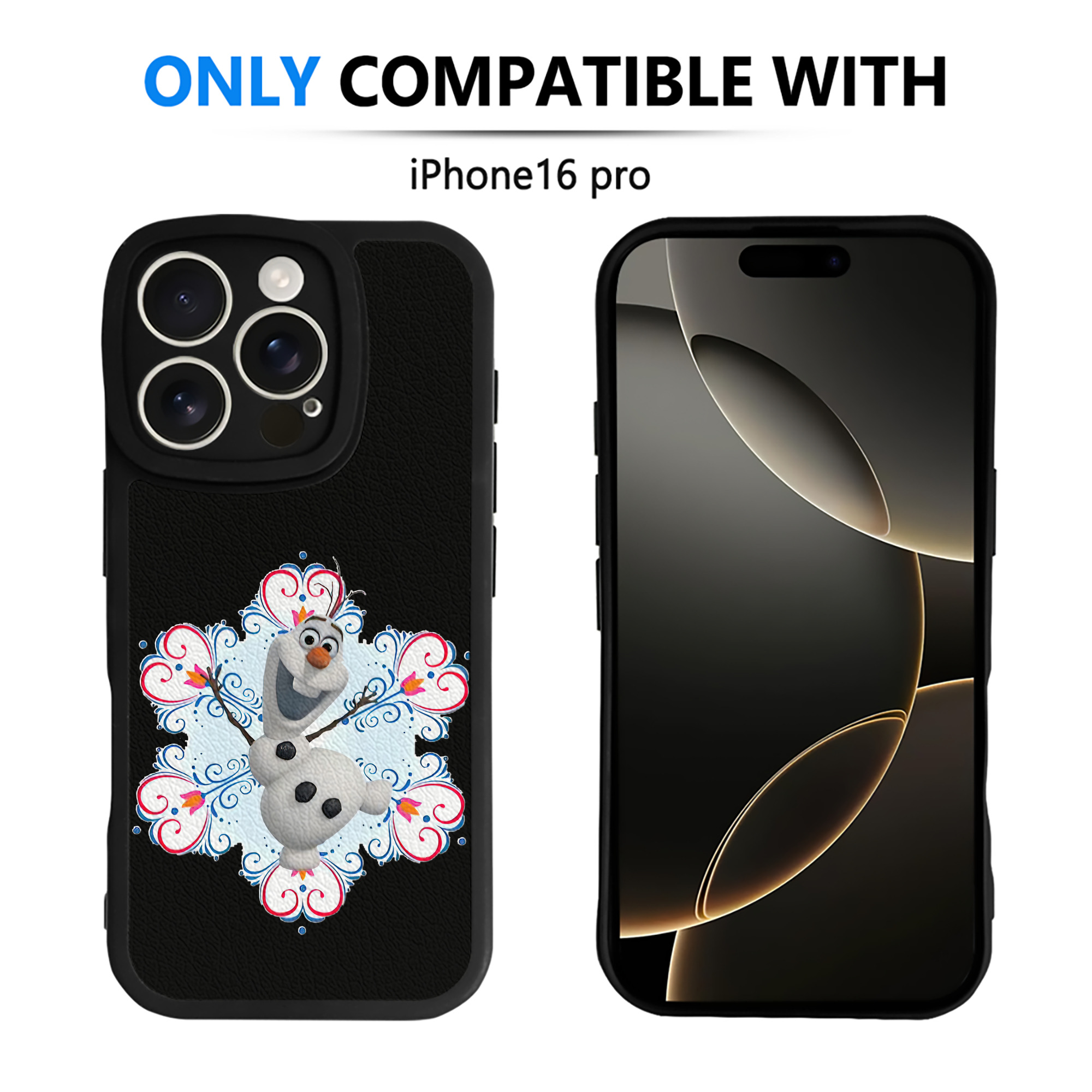 （画像用） アナと雪の女王 アンナ エルサ Frozen Anna Elsa 【iPhone 16シリーズ対応】シリコンスマホケース（レザー調） 材質：シリコン